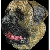 shumee Angleški mastif, mastif - našitek v obliki psa, vezeni našitek, edinstvena dekoracija nahrbtnika znamke Art-Dog