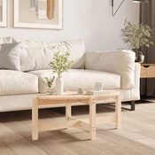 vidaXL Klubska mizica 87x48x35 cm trdna borovina