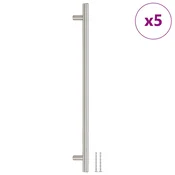 Vidaxl vidaXL Ročaji za omarice, 5 kosov, srebrni, 320 mm, nerjaveče jeklo