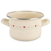 shumee Tradicionalni emajliran lonec za kuhanje na plin in indukcijo 16 cm 1,4 l