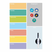 Magnetna tabla 30x42 cm Week Planner – Balvi