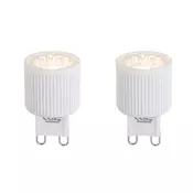 Komplet 2 G9 24 mm zatemljivih LED žarnic 3 W 300 lm 2700 K