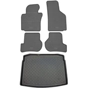 shumee Volkswagen Golf VI 5K Comfortline Hatchback (3/5 vrat) od 09.2008-09.2012 komplet - gumijaste avtotesnine + zaščitna preproga za prtljažnik