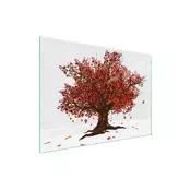shumee STEKLENA ZAŠČITNA PLOŠČA ZA ŠTEDILNIK 70x52 TREE