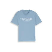 TOM TAILOR Majica  svetlo modra / bela