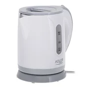 Electric Električni kuhalnik vode Adler AD 1371g, 0,8 L, siva/bela