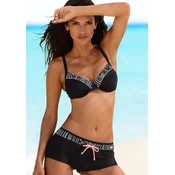 KangaROOS Športne bikini črna/bela