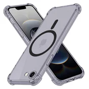 Hibridni ovitek Techsuit Shockproof MagSafe za iPhone 16e/17e - smoke black