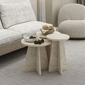 Hanah Home set od 3 umetnutih stocica Mantar 18701, 40,35,30 cm, travertin