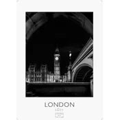 London schwarz-weiss Kalender 2027 - Wandkalender | Fotokalender England 59x42cm Grosses Format - Perfekt für Liebhaber London &