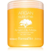 FarmaVita Argan Sublime regeneracijska in vlažilna maska za lase 1000 ml