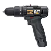 CAT Akumulatorska vibraciona bušilica DX15.1, 12V + Baterija, 2.0 Ah + Punjac za baterije, 1.5 A