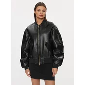 Patrizia Pepe Jakna iz umetnega usnja 8O0123/E005-K103 Črna Regular Fit