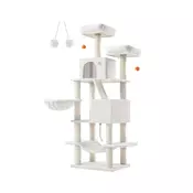 Songmics Mačje drevo 55x45x168 cm Bela