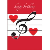 DP VOŠČILNICA HAPPY BIRTHDAY RDEČA