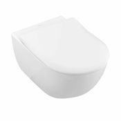 Villeroy Boch, SUBWAY 2.0, WC komplet (viseča školjka in Soft WC deska, Slim), 370x540 mm, Rimless