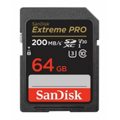 Sandisk SD 64GB Extreme Pro V30 (R:200/W:90MB/s)
