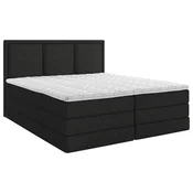 MID.YOU POSTELJA BOXSPRING 180 cm  x 200 cm , tekstil črna