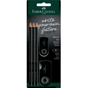 SVINČNIK GRAFITNI FABER-CASTEL SLEEVE SET ČRN