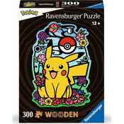 Ravensburger Pikachu lesena obrisna sestavljanka 300 kosov