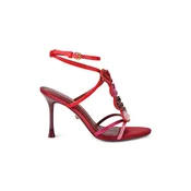 Kurt Geiger London sandali z visoko peto Kiss Sandal Pink Comb Fabric