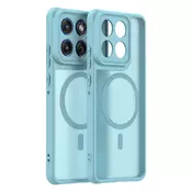 Hibridni ovitek HaloFrost II MagSafe za Motorola Edge 70 - mint green
