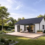 Bioklimatska pergola Ancora — Ročni/3 x 3 m/Antracit/Stenska