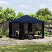 Gazebo 3 x 3 m Plava Poliester i celik 190 gsm
