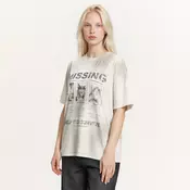 Cropp - Predimenzionirana majica s printom - light grey