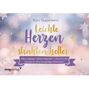 Leichte Herzen strahlen heller