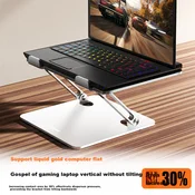 Jichuan Stalak za laptop, Podesiv, Srebrne boje