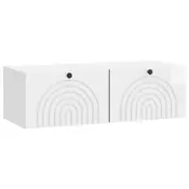 TV ormar za zid Zidne Bijela visokog sjaja 98 x 41 x 30 cm