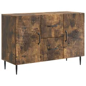 Vidaxl Strani šal Dimljen hrast 89 x 34,5 x 60 cm Inženirski les