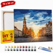 ERS Slika po številkah z okvirjem Rynek Wrocław 70x50 cm