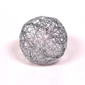 Iris Spherical 15 cm/dekoracija od metala, srebrne boje 190-12