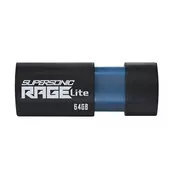 Patriot Supersonic Rage Lite USB 3.2 memorijski ključ, 64 GB, 120MB/s (PEF64GRLB32U)