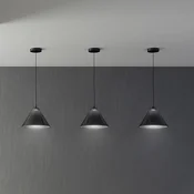 Artemide Look at Me viseča svetilka, 1-svetlobna O 35 cm - Dnevna soba/jedilnica - Dizajn - črna prozorna - Plastika