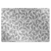 Decormat Podloga za zaščito tal Gray leaves 140x100 cm 15 cm