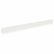 Vidaxl Robovi trave 50 szt. 103 x 10 cm Jeklo Bela