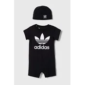 ADIDAS ORIGINALS Komplet Gift Set Jumpsuit and  črna / bela