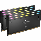 DDR5 64GB 6000MHz CL30 KIT (2x32GB) Corsair RGB Dominator Titanium 1,4V črna (CMP64GX5M2B6000C30)