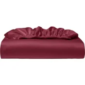 Bambusova rjuha z gumico 200x200 cm bordo, saten, za vzmetnico do 30 cm, 100% bambusova viskoza, termoregulacijska, zračna, mehka, Oeko-Tex, enostavna nega