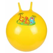 Hom Jump žoga za gimnastiko s skoki rumena premer 65 cm