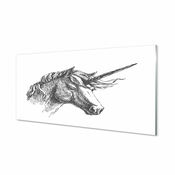 tulup.si Slika na akrilnem steklu Risanje samorog 140x70 cm 4 obešalnika