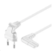 PREMIUMCORD 230V napajalni kabel za magnetofon z ukrivljenimi priključki 3m