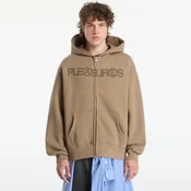 Mikina PLEASURES Zine Zip Hoodie Mud L