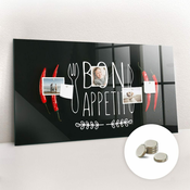 tulup.si Magnetna tabla za risanje Napis bon appetit 120x60 cm