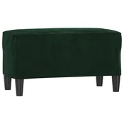 Vidaxl Klop temno zelen 70x35x41 cm žamet