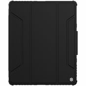 Nillkin usnjeni ovitek bumper pro armoured smart cover s pokrovom za kamero in stojalom ipad pro 12,9 2021/2020 black