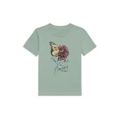 Abercrombie & Fitch Majica FLOWER CLASSIC rumena/zelena/rdeča/črna